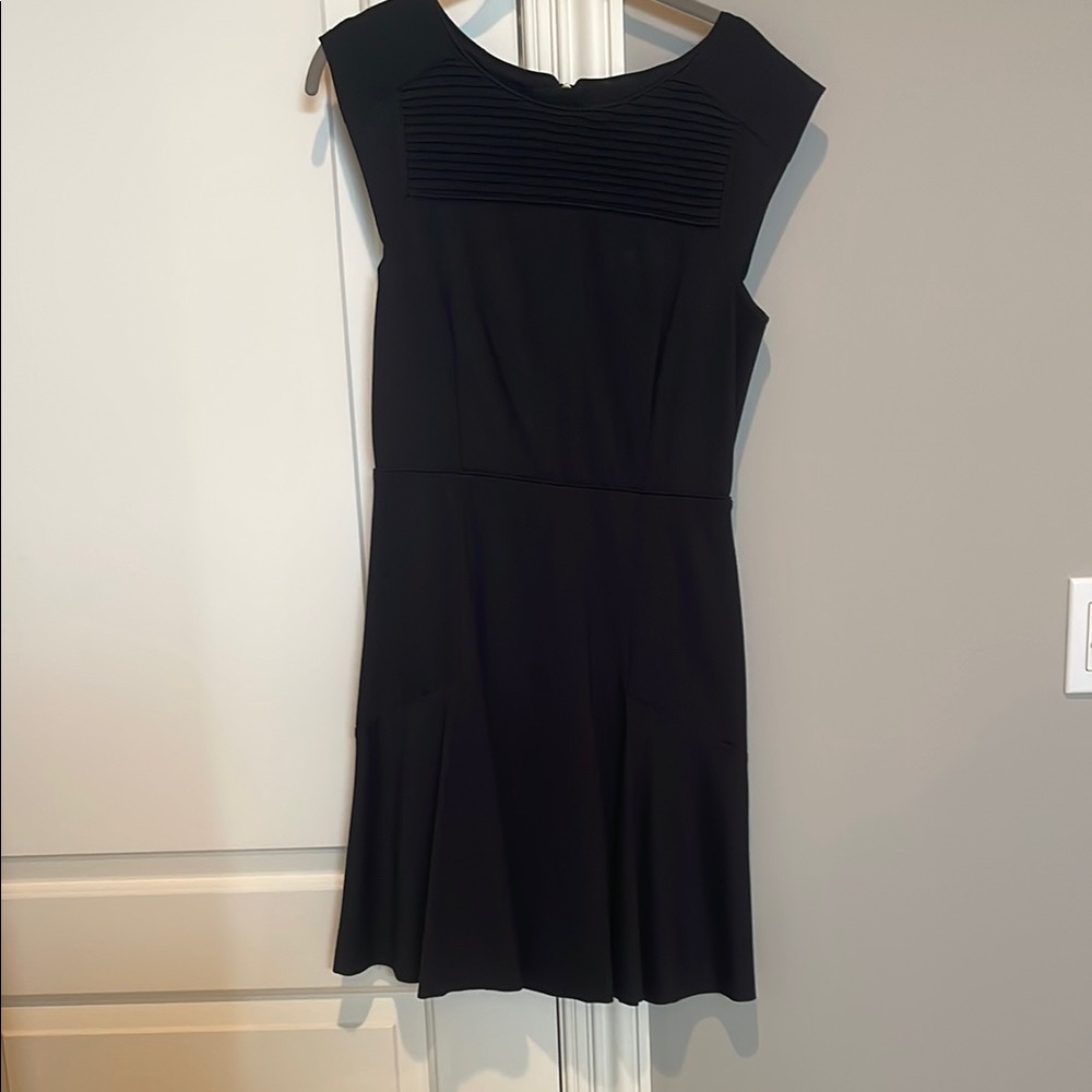 Banana Republic Black Sheath Midi Dress Crew Neck Sleeveless